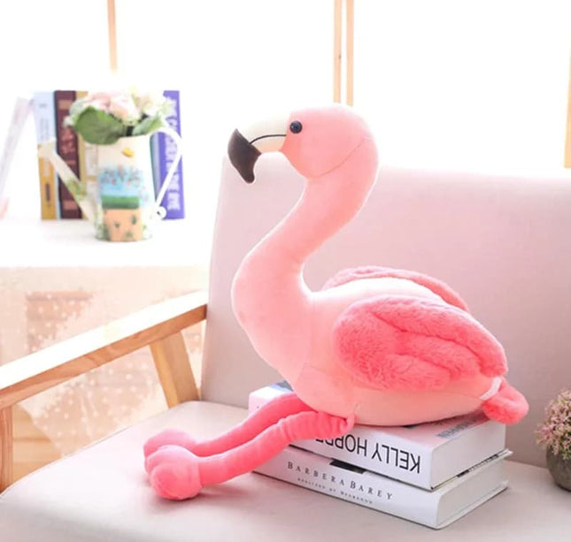 Cute Flamingo Plush Toy – Soft Pink Stuffed Bird Doll for Kids Birthday Gift & Home Decor