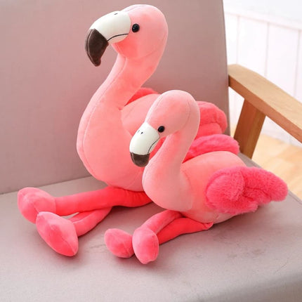 Cute Flamingo Plush Toy – Soft Pink Stuffed Bird Doll for Kids Birthday Gift & Home Decor