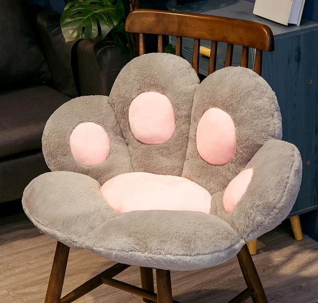 Kawaii Plush Bear Paw Cushion – 70cm Soft Stuffed Foot Mat for Bedroom, Sofa & Gift