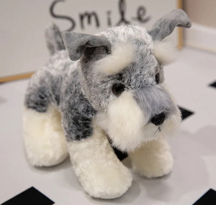 Kawaii Schnauzer Dog Plush Toy – Small Soft Stuffed Animal for Boys & Girls Birthday Gift or Photo Props
