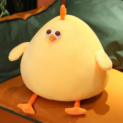 Funny Fat Chicken Plush Toy – Soft Stuffed Neck Pillow Doll for Boys & Girls Festival Gifts