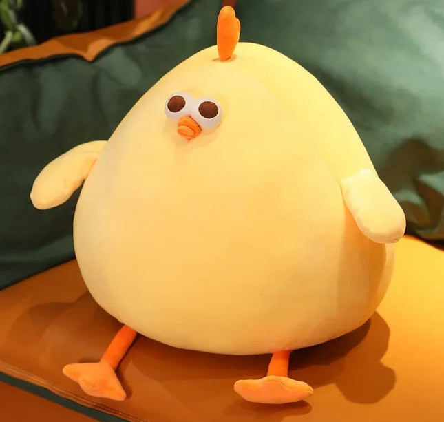 Funny Fat Chicken Plush Toy – Soft Stuffed Neck Pillow Doll for Boys & Girls Festival Gifts