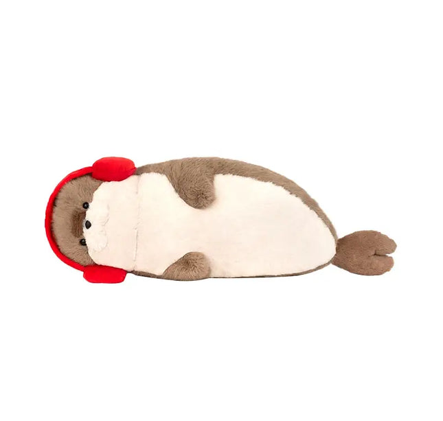 Sushi-Themed Plush Toy – Soft Stuffed Seal, Otter & Shrimp Doll Pillow for Kids & Gifts