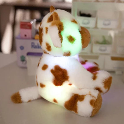 LED Cow Plush Toy – 1pc Kawaii Glowing Stuffed Animal for Kids, Room Decor & Birthday Gift