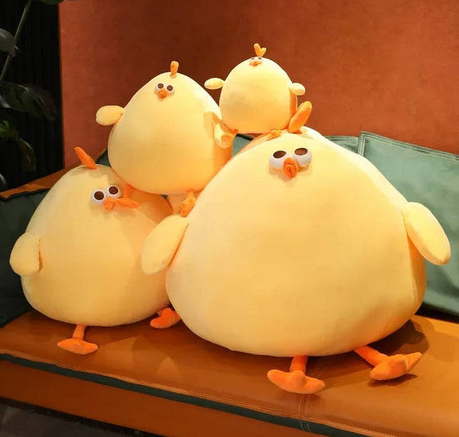 Funny Fat Chicken Plush Toy – Soft Stuffed Neck Pillow Doll for Boys & Girls Festival Gifts