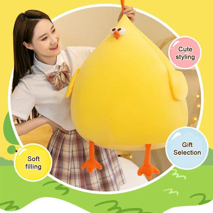 Funny Fat Chicken Plush Toy – Soft Stuffed Neck Pillow Doll for Boys & Girls Festival Gifts