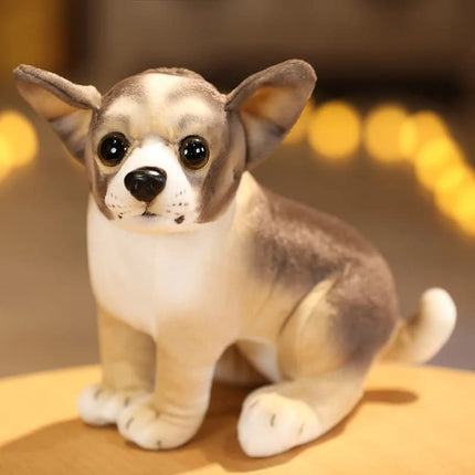 20cm Lifelike Pug Bulldog Plush Toy – Soft Standing Stuffed Animal Doll for Kids Birthday & Christmas Gifts