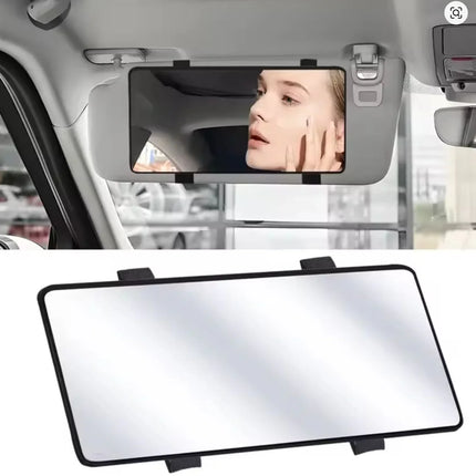 Car Mirror For Sun Visor Large Screen Portable Makeup Mirror HD Vanity Mirror For Truck SUV Interior Rear View Mirror