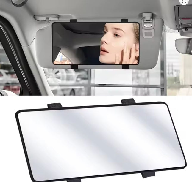 Car Mirror For Sun Visor Large Screen Portable Makeup Mirror HD Vanity Mirror For Truck SUV Interior Rear View Mirror