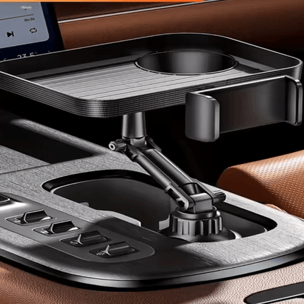 Universal Car Cup Phone Holder Tray 360 Degree Rotation Table Slot Food Organized Adjustable Drink Accesories For Car Interior