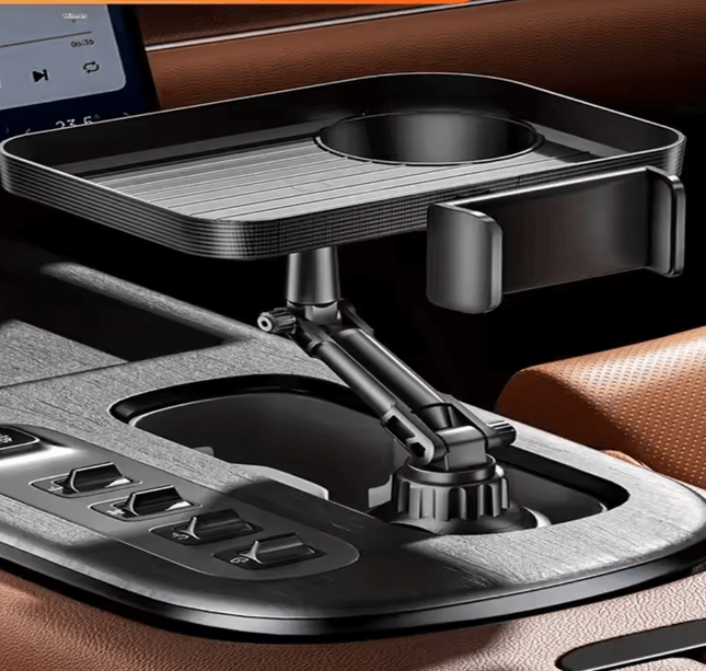 Universal Car Cup Phone Holder Tray 360 Degree Rotation Table Slot Food Organized Adjustable Drink Accesories For Car Interior