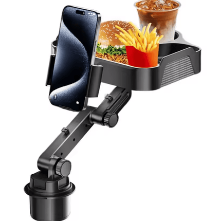 Universal Car Cup Phone Holder Tray 360 Degree Rotation Table Slot Food Organized Adjustable Drink Accesories For Car Interior