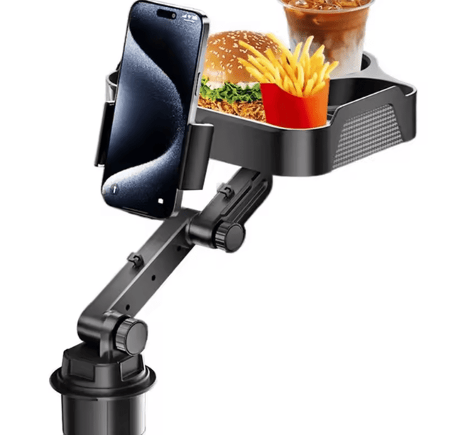 Universal Car Cup Phone Holder Tray 360 Degree Rotation Table Slot Food Organized Adjustable Drink Accesories For Car Interior