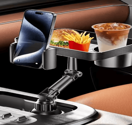 Universal Car Cup Phone Holder Tray 360 Degree Rotation Table Slot Food Organized Adjustable Drink Accesories For Car Interior