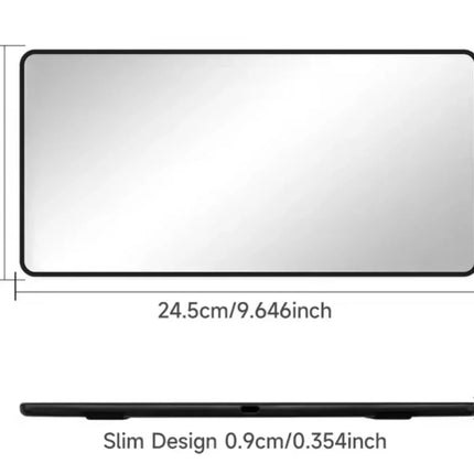 Car Mirror For Sun Visor Large Screen Portable Makeup Mirror HD Vanity Mirror For Truck SUV Interior Rear View Mirror