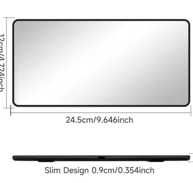 Car Mirror For Sun Visor Large Screen Portable Makeup Mirror HD Vanity Mirror For Truck SUV Interior Rear View Mirror