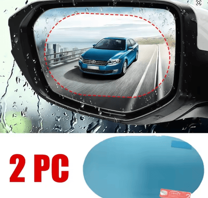2PCS Car Sticker Rainproof Film For Car Rearview Mirror Car Rearview Mirror Rain Film Clear