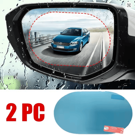 2PCS Car Sticker Rainproof Film For Car Rearview Mirror Car Rearview Mirror Rain Film Clear